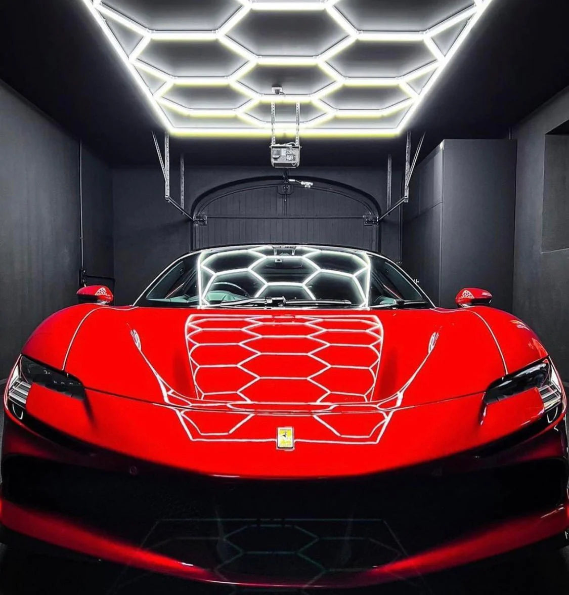 14 Light Hexagon Hexagrid LED Lighting System With Border