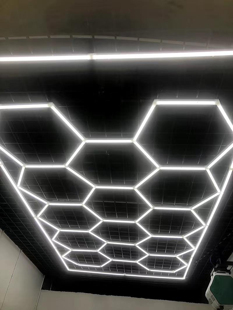 14 Light Hexagon Hexagrid LED Lighting System With Border
