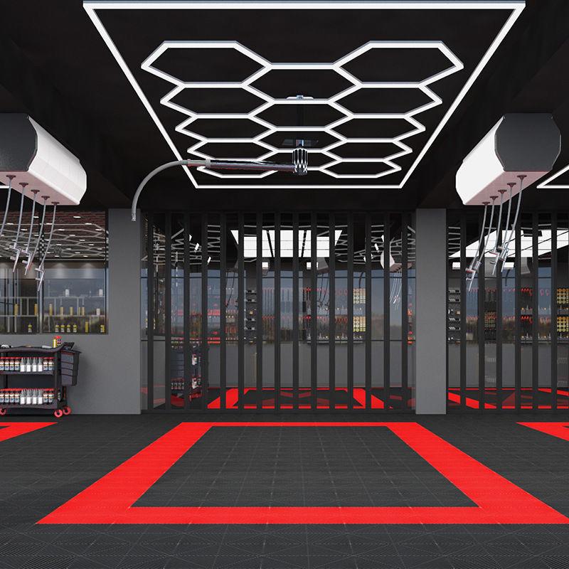 14 Light Hexagon Hexagrid LED Lighting System With Border