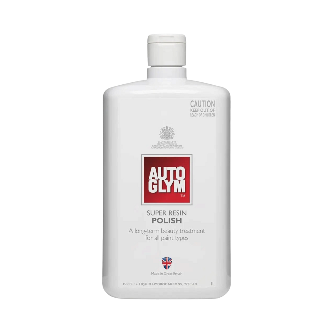 The Detail Warehouse Autoglym Super Resin Polish 1L bottle for restoring vehicle paintwork shine and gloss finish.