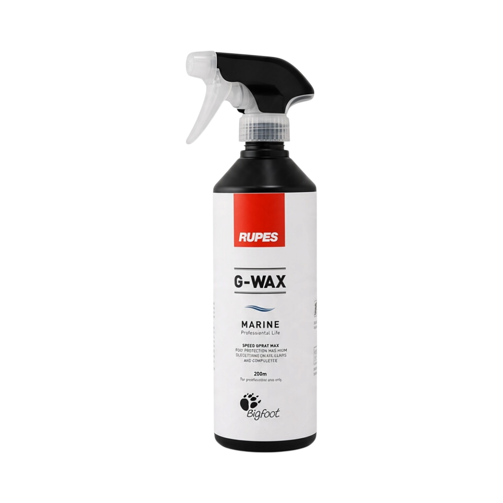 The Detail Warehouse Rupes Marine G-WAX spray bottle for boat gel coat and fiberglass protection