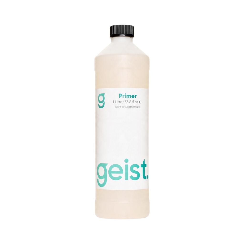 The Detail Warehouse Geist Primer 1-litre bottle for leather repair and adhesion promotion.