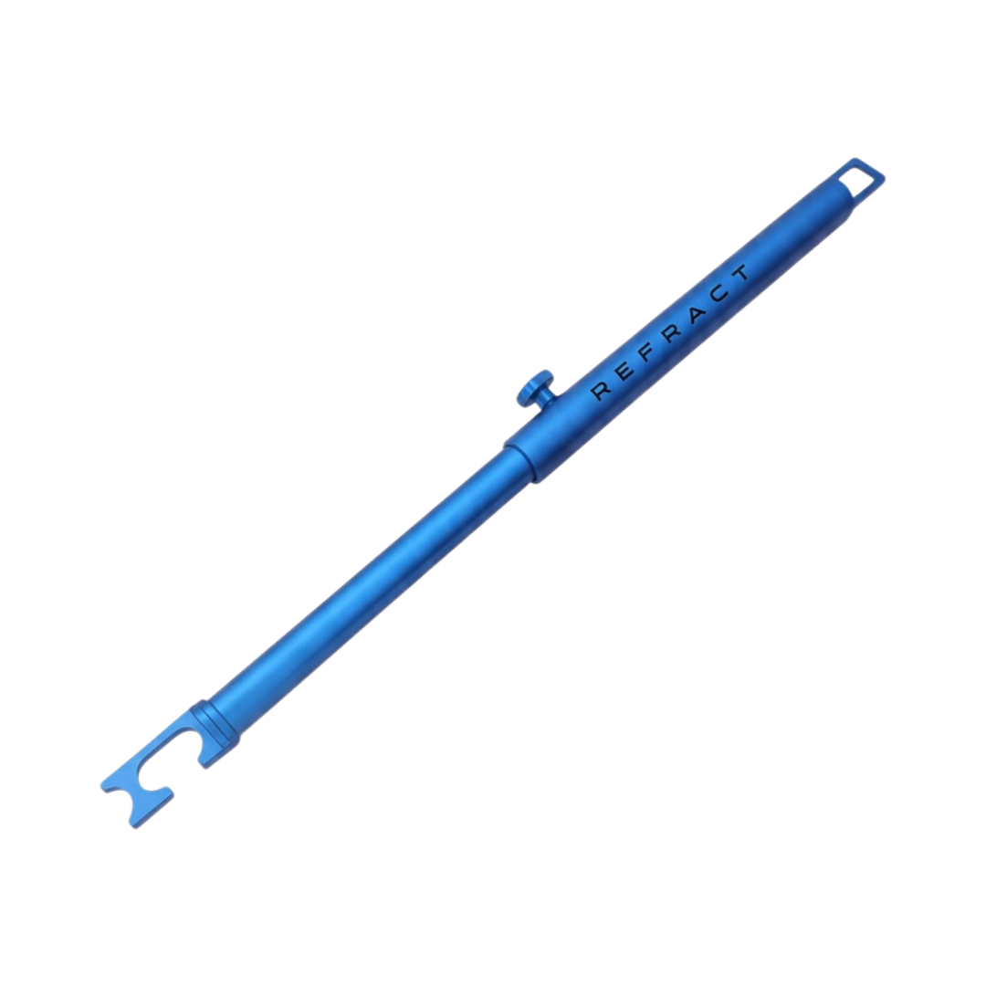 The Detail Warehouse REFRACT blue aluminium adjustable door jamb polishing prop bar for vehicle detailing