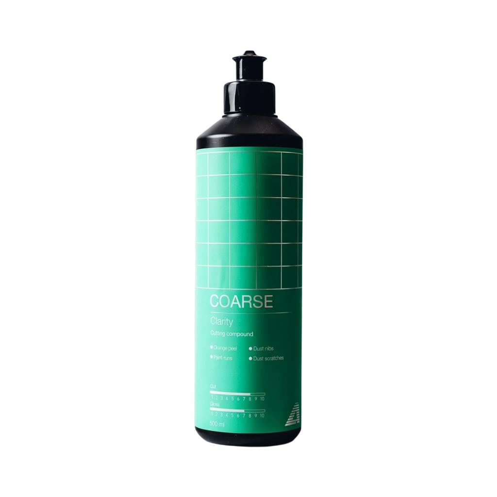 The Detail Warehouse Apex Customs Clarity coarse cutting compound 500ml bottle for removing paint defects
