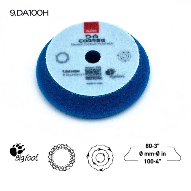 Rupes DA Foam Cutting Pads - Blue (Coarse)