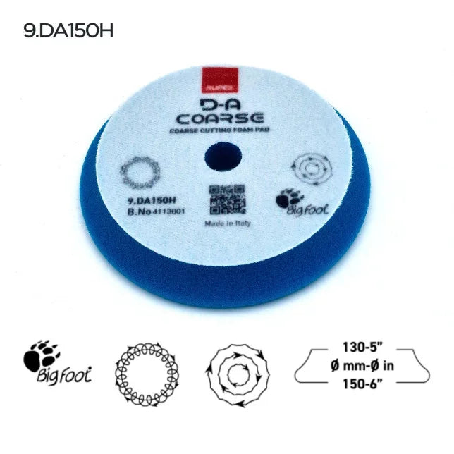Rupes DA Foam Cutting Pads - Blue (Coarse)