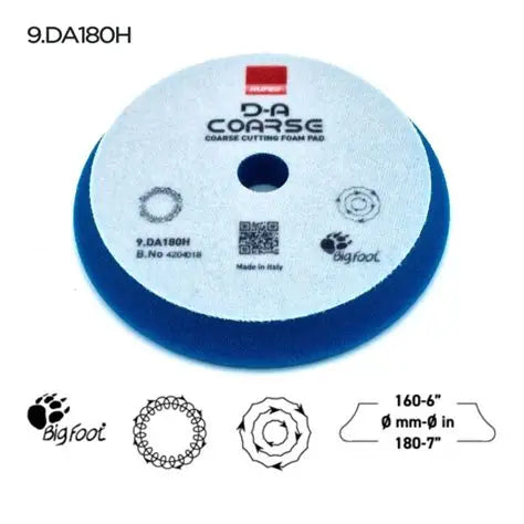 Rupes DA Foam Cutting Pads - Blue (Coarse)