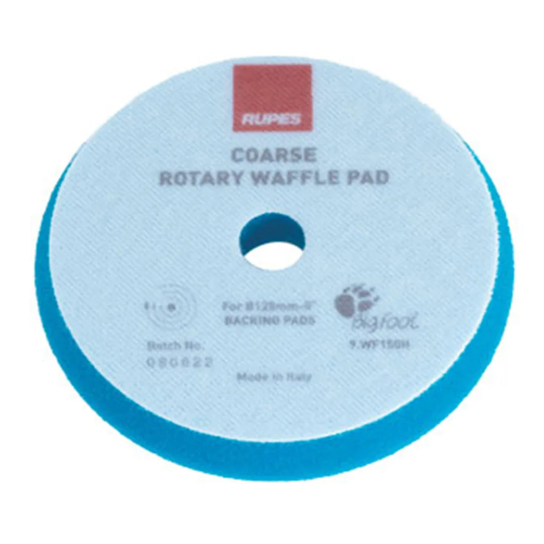 Rupes Rotary Waffle Foam Pads - Coarse Blue