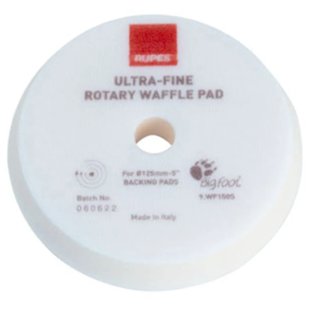 Rupes Rotary Waffle Foam Pads - Ultra Fine White