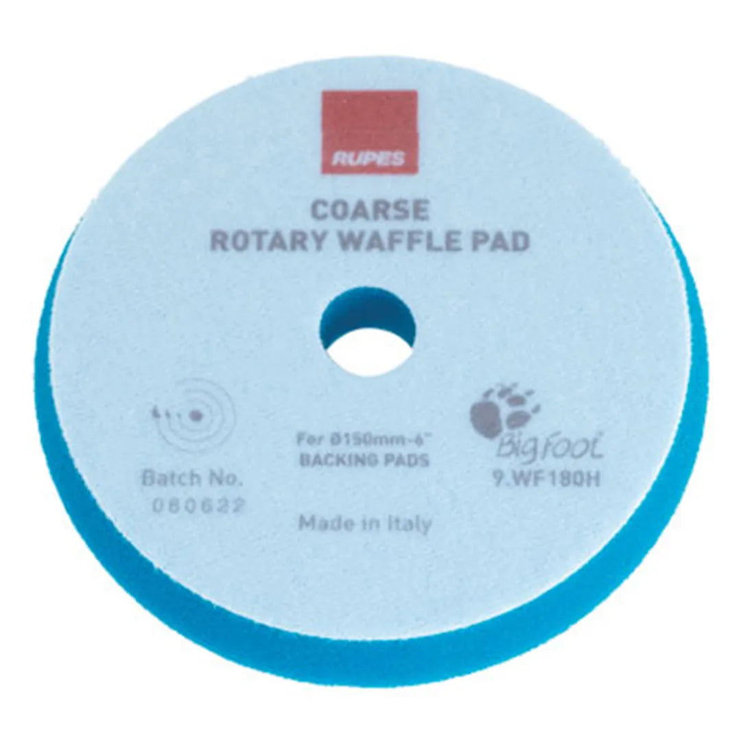 Rupes Rotary Waffle Foam Pads - Coarse Blue