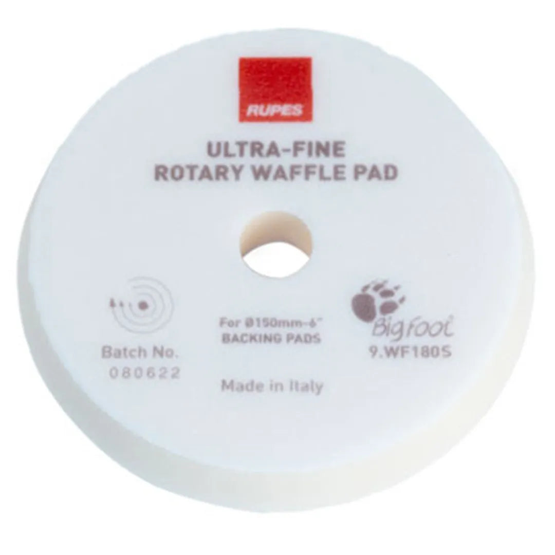 Rupes Rotary Waffle Foam Pads - Ultra Fine White