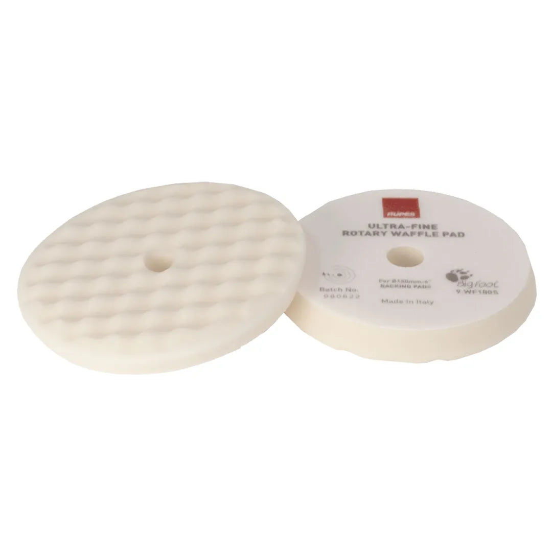 Rupes Rotary Waffle Foam Pads - Ultra Fine White