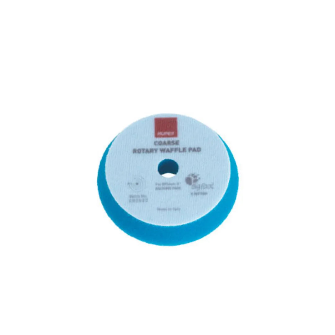 Rupes Rotary Waffle Foam Pads - Coarse Blue