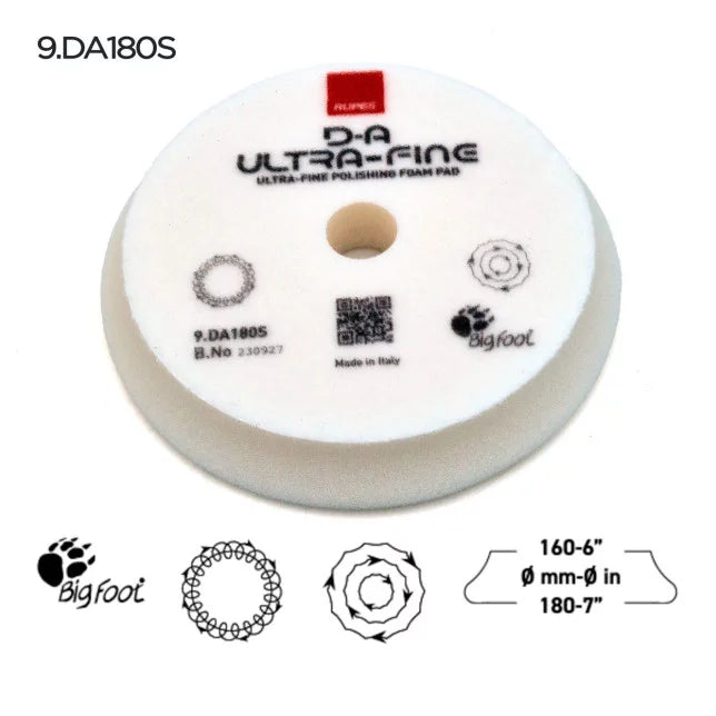 Rupes DA Foam Finishing Pads - White (Ultra-fine)