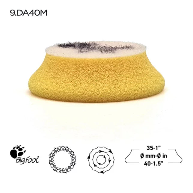 Rupes DA Foam Finishing Pads - Yellow (Fine)