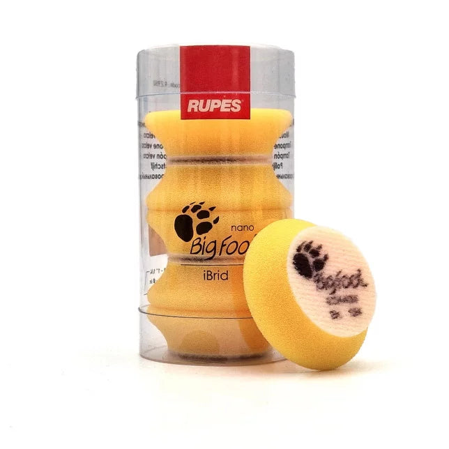 Rupes DA Foam Finishing Pads - Yellow (Fine)