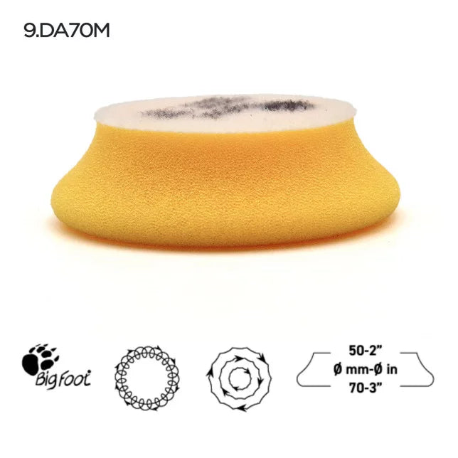 Rupes DA Foam Finishing Pads - Yellow (Fine)