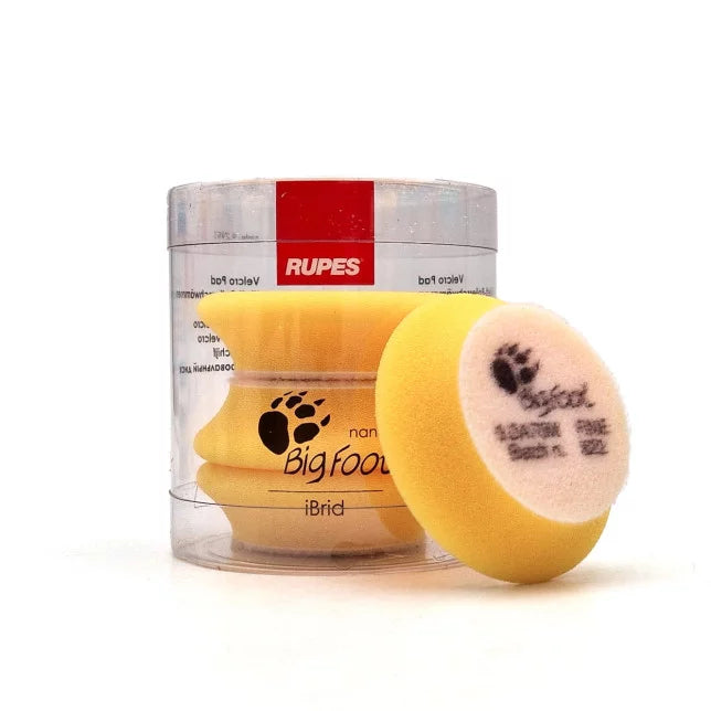 Rupes DA Foam Finishing Pads - Yellow (Fine)