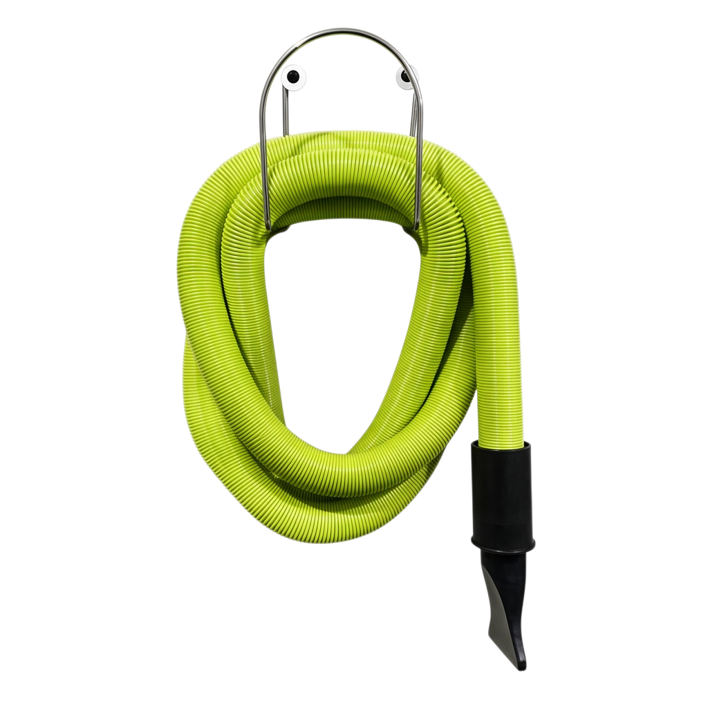 The Detail Warehouse BigBoi wall mounted metal hose hanger for BlowR and SuckR hoses with included mounting hardware