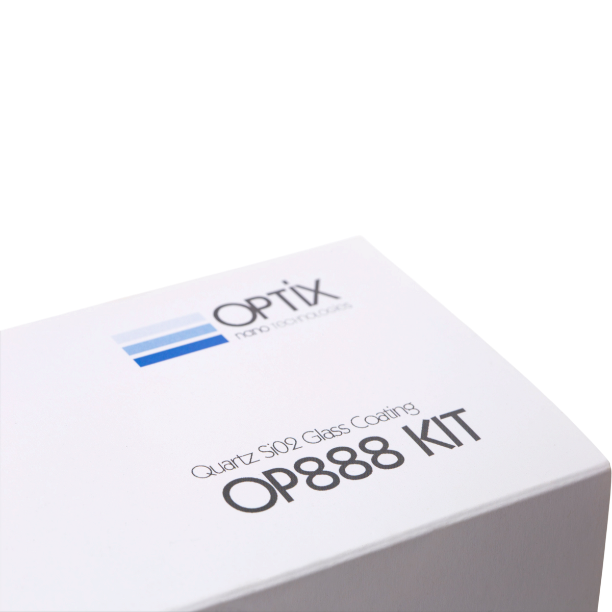The Detail Warehouse OPTIX OP888 V2 ceramic coating kit box featuring white packaging with branding and product name.