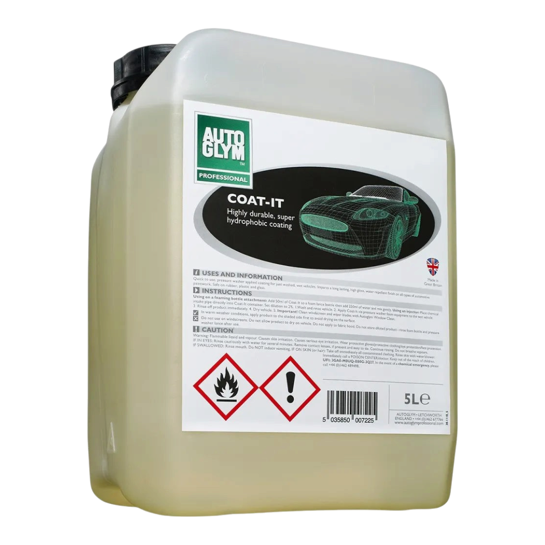 The Detail Warehouse Autoglym Coat It 5 litre spray on sealant container for professional vehicle paint protection