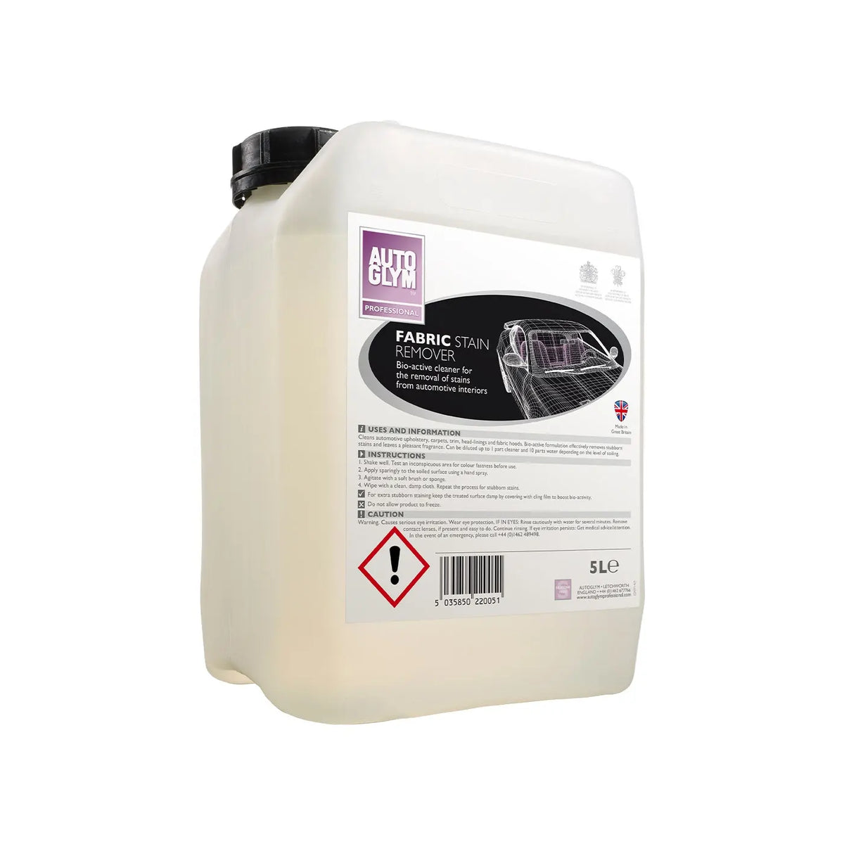 Autoglym Fabric Stain Remover - 5 Litre