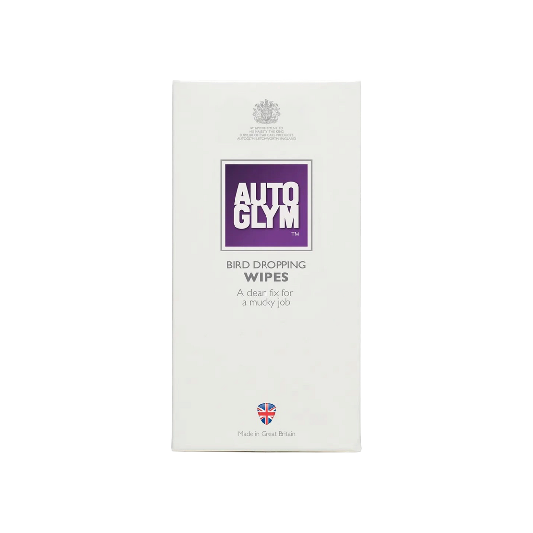 The Detail Warehouse Autoglym Bird Dropping Wipes travel pack for safe and quick car paint cleaning.