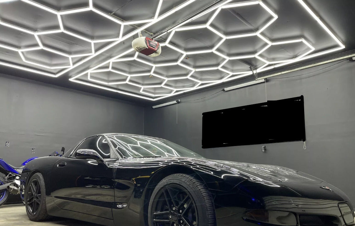 14 Light Hexagon Hexagrid LED Lighting System With Border