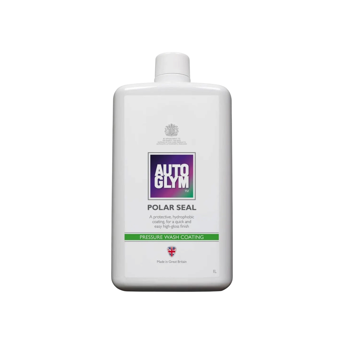 The Detail Warehouse Autoglym Polar Seal hydrophobic car paint sealant in a 1L white bottle for pressure wash systems.