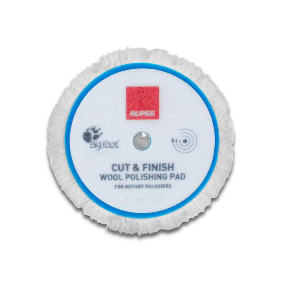 Rupes Cut & Finish Wool Polishing Pad for Rotary - Merino Wool