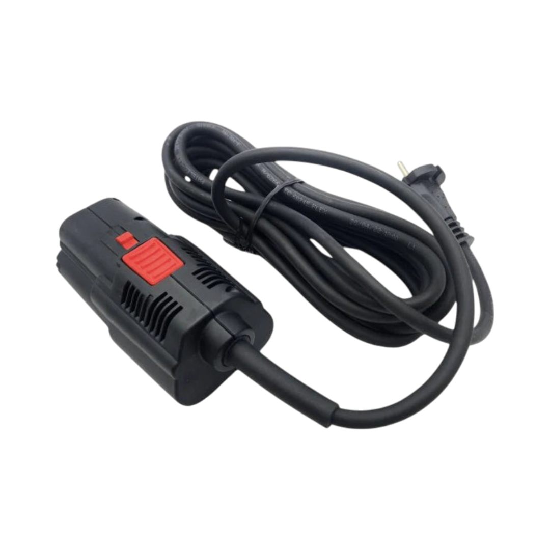 The Detail Warehouse Rupes HLR 75 mains power pack adaptor with Australian 3-pin plug and black rubber cord