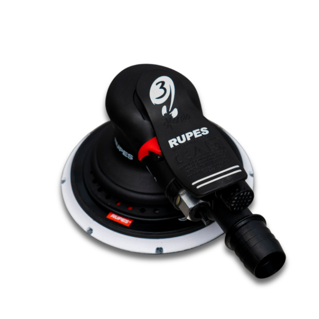 Rupes RH353A Skorpio III 3mm orbit palm sander with dust extractor vacuum attachment