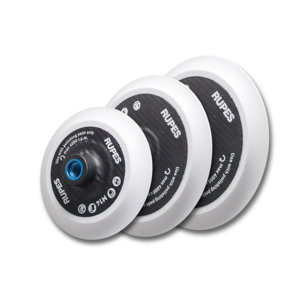 Rupes Rotary Velcro Backing Plates - M14 Thread 75 - 165mm