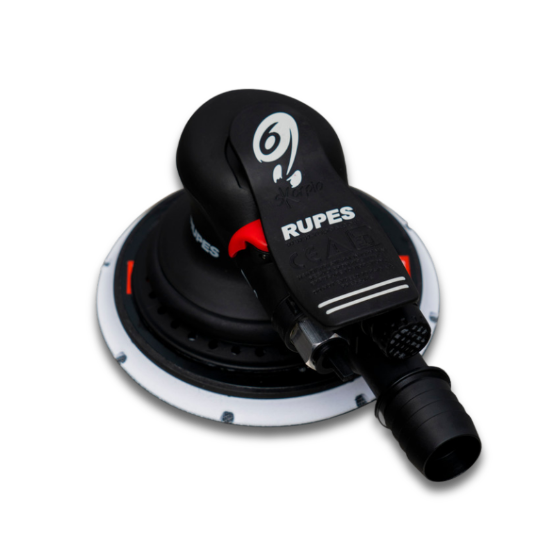 Rupes RH356A Skorpio III 6mm orbit palm sander with dust extractor vacuum attachment