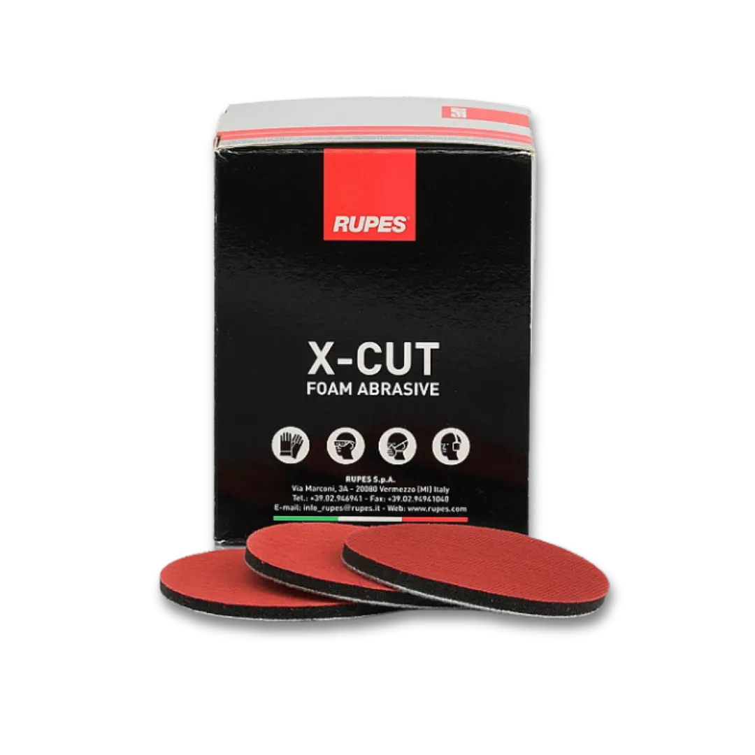 Rupes X-Cut Foam Backed Abrasive Sanding Pads - Ø 75mm - 3 inch
