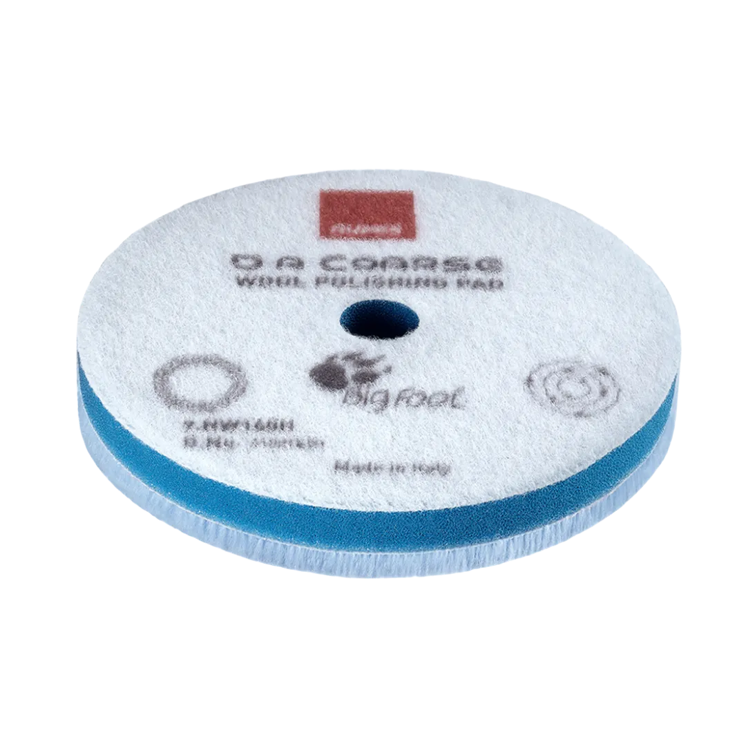 Rupes Bigfoot DA Wool Polishing Pads - Coarse Blue