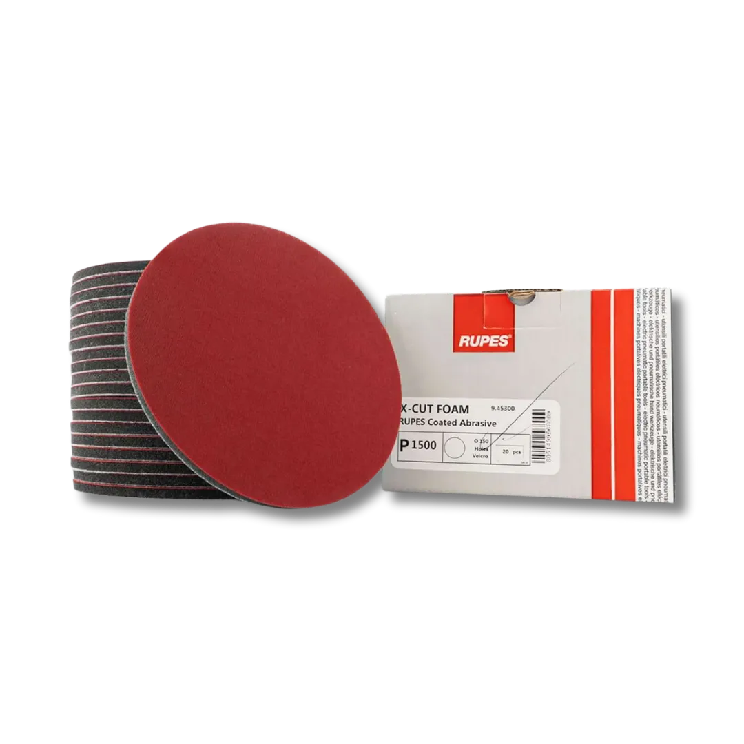 Rupes X-Cut foam backed Abrasive Pads -  Ø 125mm (5 inch)