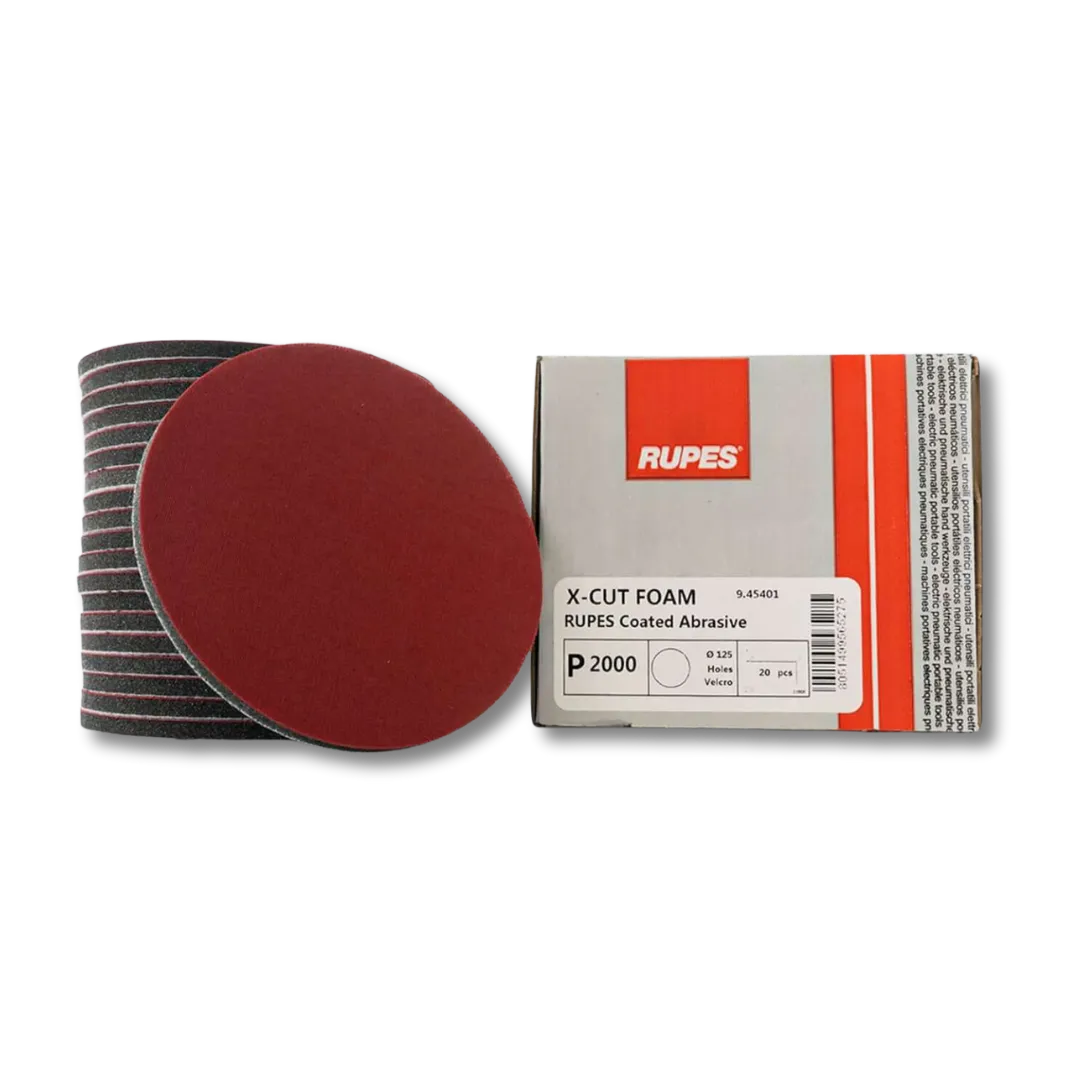 Rupes X-Cut foam backed Abrasive Pads -  Ø 125mm (5 inch)