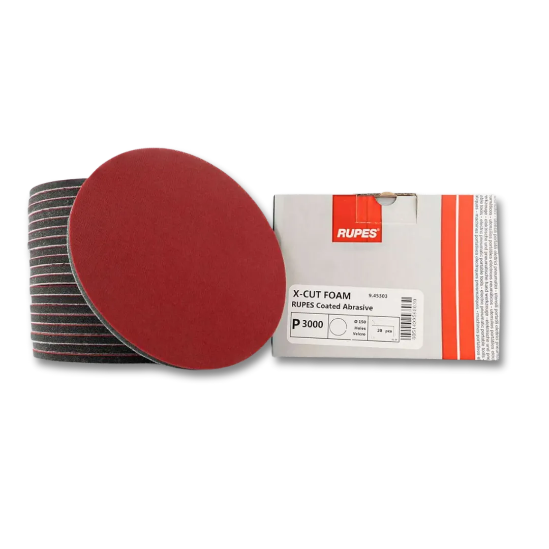 Rupes X-Cut foam backed Abrasive Pads -  Ø 125mm (5 inch)