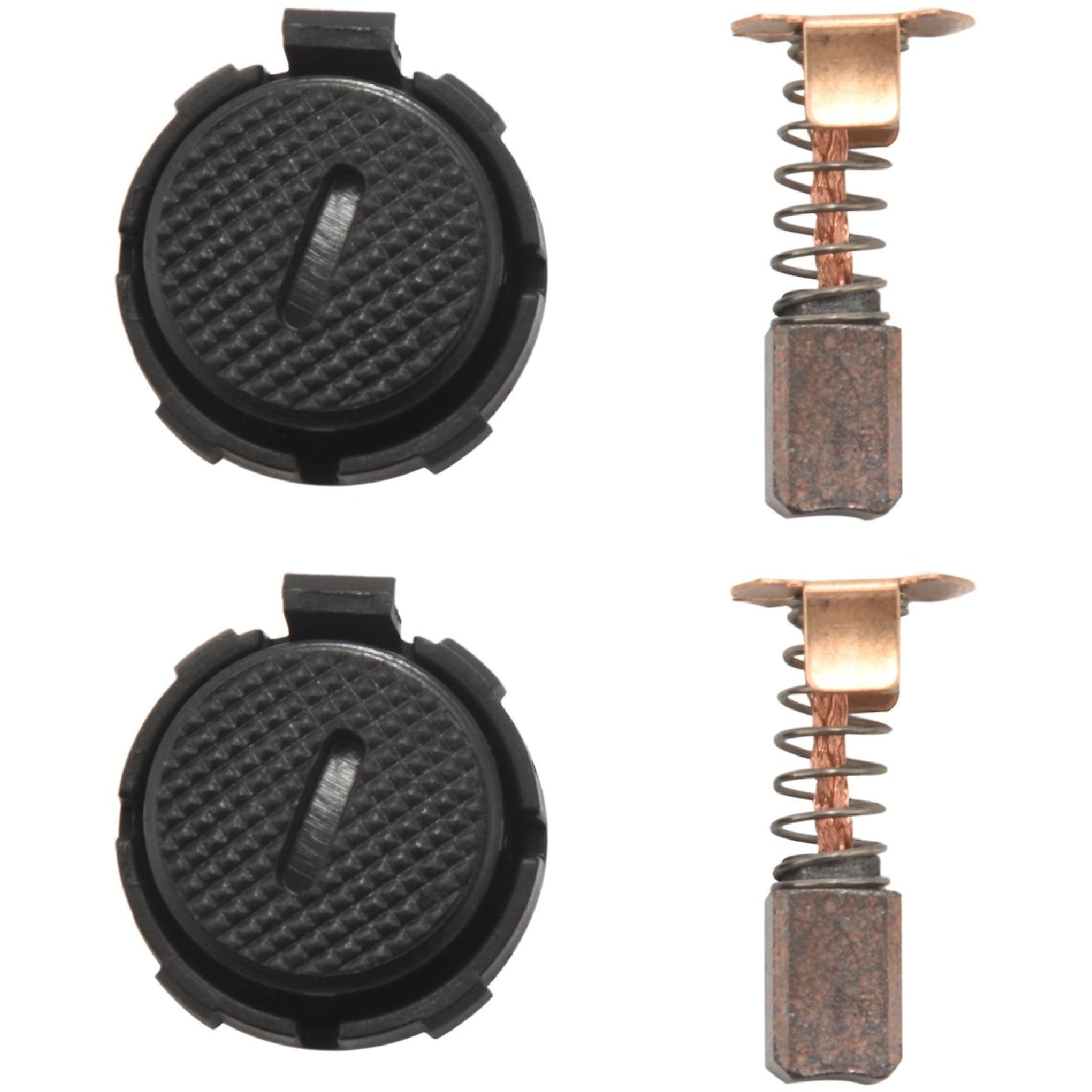 Apex Customs DA Polisher Carbon Brushes (Pair) and threaded end caps