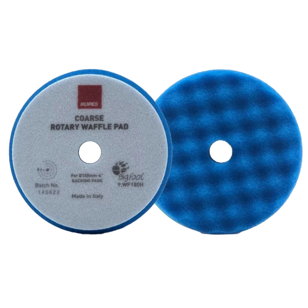Rupes Rotary Waffle Foam Pads - Coarse Blue
