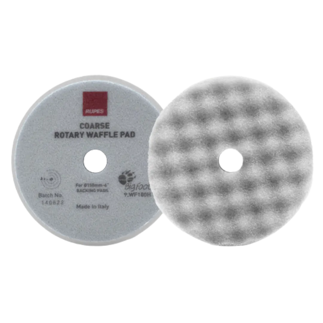 Rupes Rotary Waffle Foam Pads - Ultra Fine White