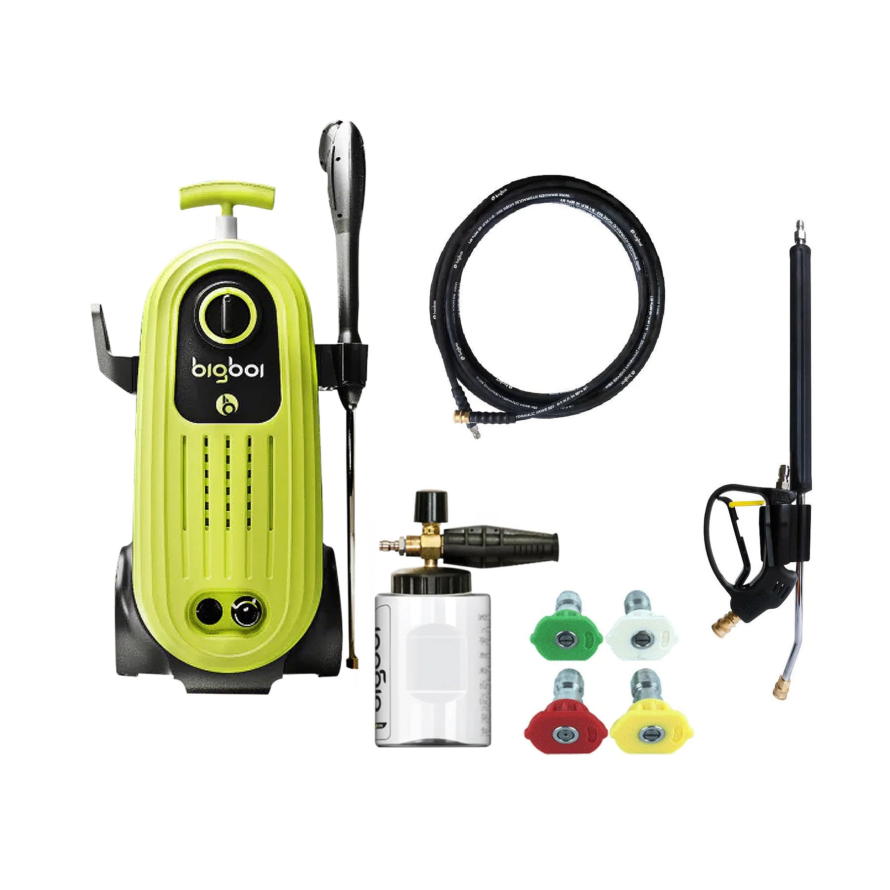 BigBoi WashR Flo V2 - Professional Pressure Washer - With Free Snow Foam Cannon & Commercial Hose Upgrade Pack from WashR Pro.