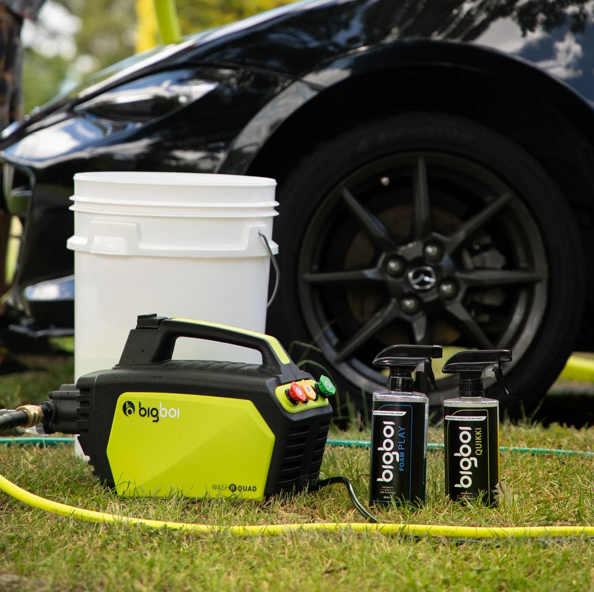 BigBoi WashR Quad High Performance Pressure Washer - Complete Kit with Free Snow Foam Cannon