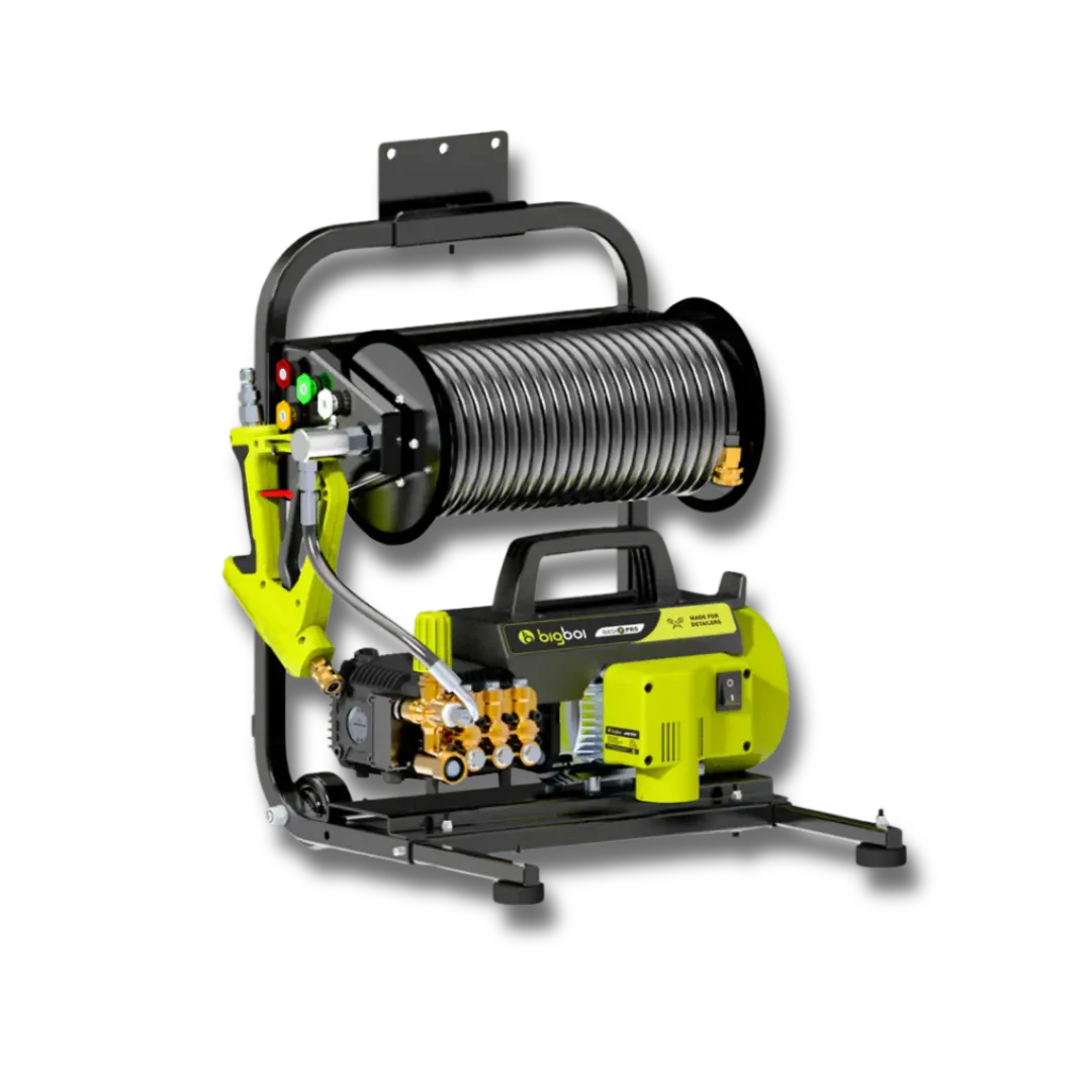 Bigboi Pressure Washer 2 in 1 Wall Mount - Hose Reel & Wheelbase