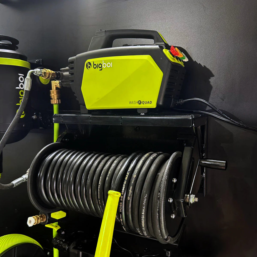 Bigboi WashR PRO Pressure Washer Fixed Wall Mount with Hose Reel