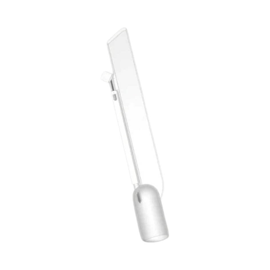 The Detail Warehouse Bigboi XTRACTR crevice tool, a clear plastic spray extraction attachment for tight car gaps.