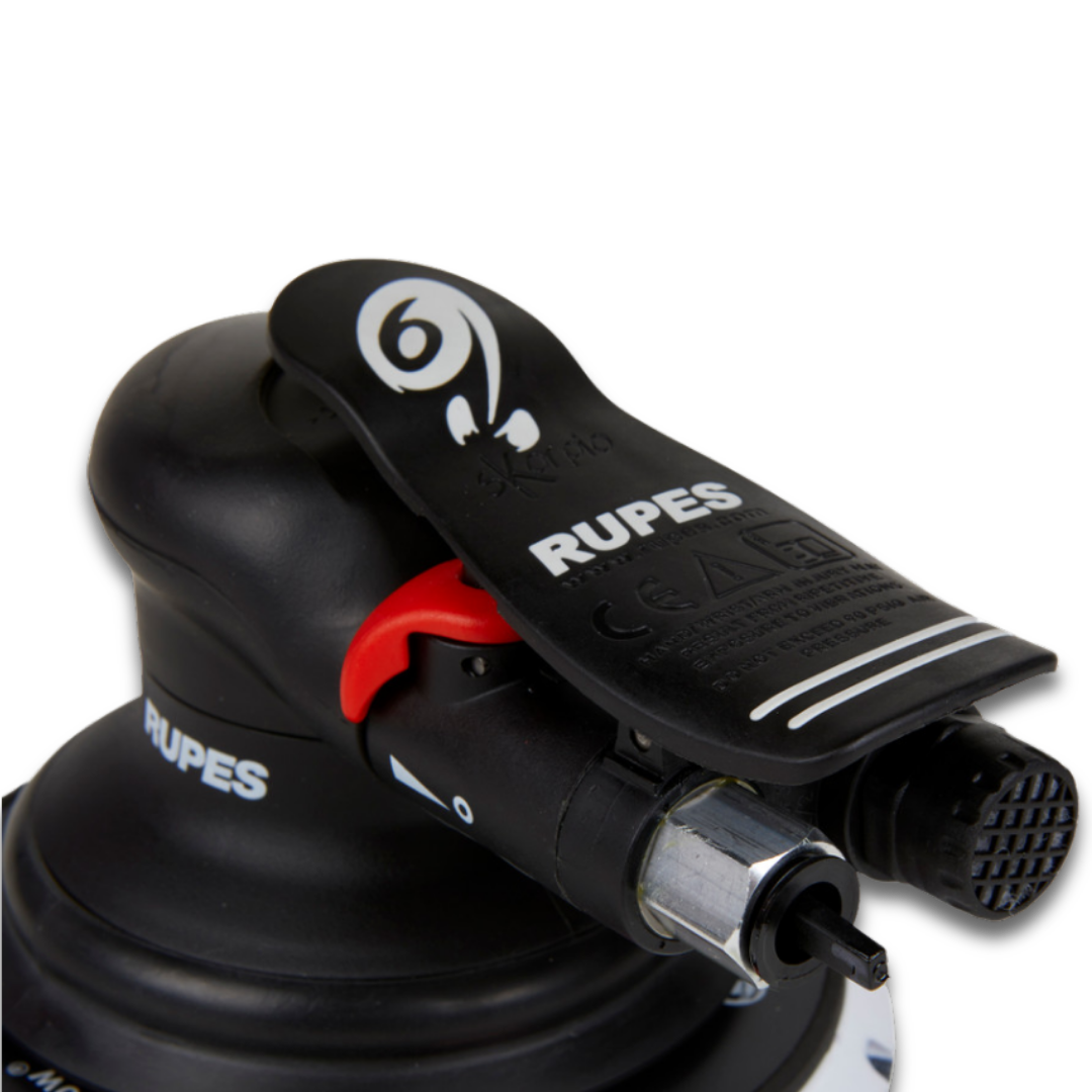 Rupes Skorpio III orbital sanders in an automotive and marine repair workshop