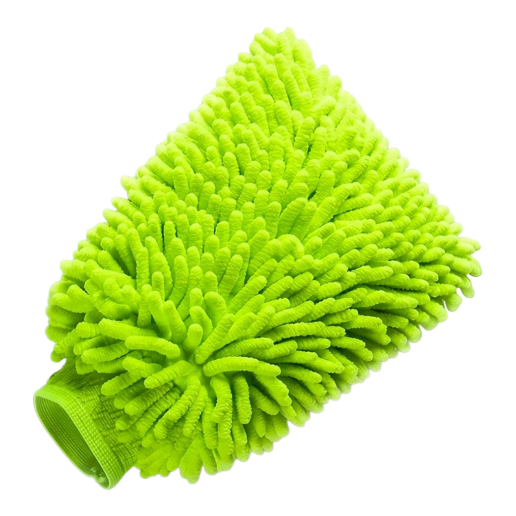 The Detail Warehouse OPTiX grey chenille microfiber noodle wash mitt for gentle and effective vehicle cleaning