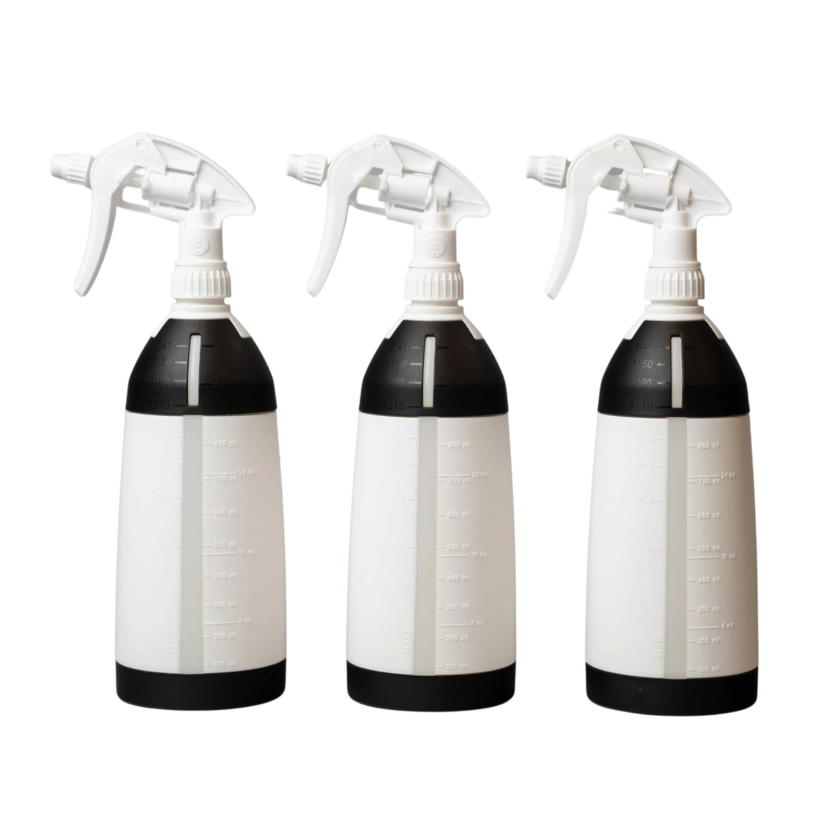The Detail Warehouse Apex Customs 1L trigger sprayers with translucent chemical-resistant bottles and adjustable nozzles.
